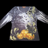 Gallery image 1 for Holiday Traditions Women's Halloween Shirt. XL