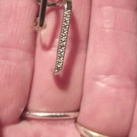 Gallery image 3 for 925 Pierced Earring Cuff w/Cubic Zirconia