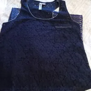 Gallery image 1 for Eyeshadow Lace Tank Top, Large