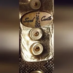Gallery image 3 for Vintage Sand Castle Metal Mesh Belt