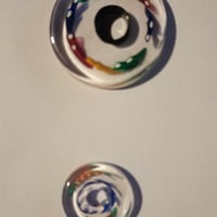 Gallery image 4 for Set of 2 Handcrafted Glass Disc Beads