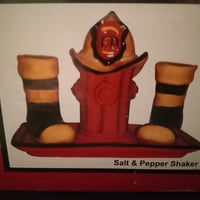 Firemen Salt & Pepper Shaker Set