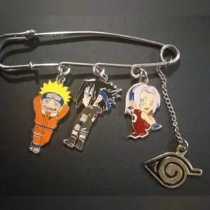 Gallery image 1 for Naruto Safety Pin with Charms