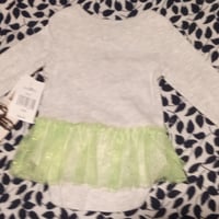 Gallery image 1 for Happy Threads Baby Yoda Onesie w/Tulle Skirt