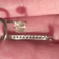 Gallery image 4 for 925 Pierced Earring Cuff w/Cubic Zirconia