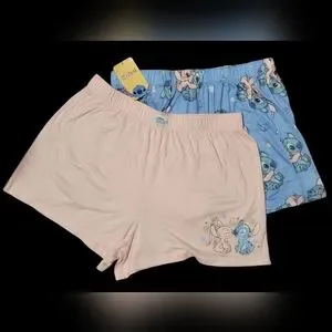 Disney Stitch 2-Pack of PJ Shorts, Size Medium
