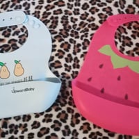 UPWARD Baby Set of 2 Silicone Bibs