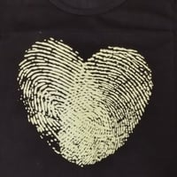 Gallery image 3 for Tantra T-shirts Fingerprints Heart Tee, Medium
