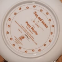 Gallery image 2 for Collectible Plate Puppy Playtime Fun & Games