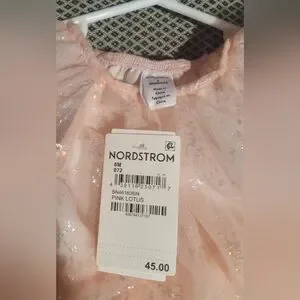 Gallery image 2 for Nordstrom Pink Lotus Tulle Dress w/Underpants