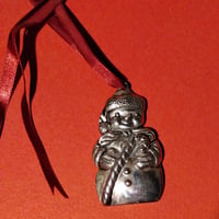 Gorham Snowman Silver Ornament