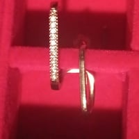 Gallery image 1 for 925 Pierced Earring Cuff w/Cubic Zirconia
