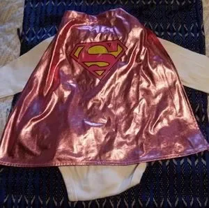 Gallery image 1 for SuperMan Onesie w/Cape, 6 Months