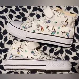 Spotlion Girls Unicorn Hi Top Shoes, Size 26